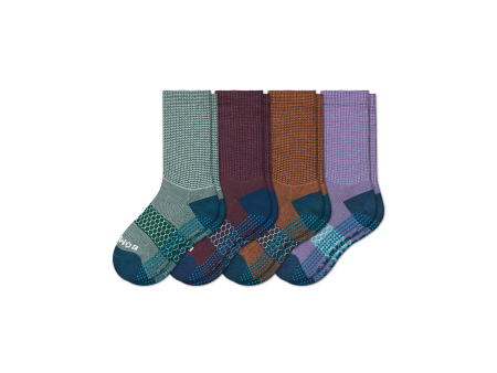 Youth Microstripe Gripper Calf Sock 4-Pack Supply