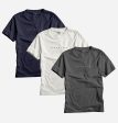 Men s Pack of 3 T-Shirts - Navy | White | Charcoal Heather Hot on Sale