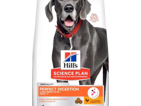 Hill s Science Plan Perfect Digestion Adult Dry Dog Food Large Breed with Chicken & Brown Rice 12kg For Sale