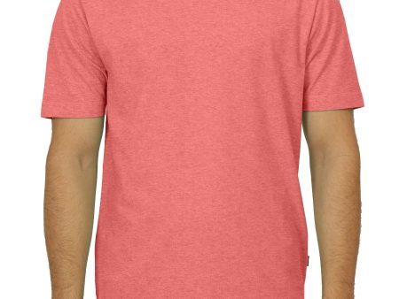 Men s Round Neck T-shirt - Carrot Heather Sale