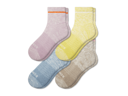 Women s Summer Slub Quarter Sock 4-Pack Online Sale