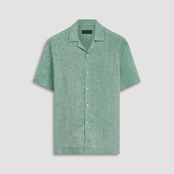 Jackson Solid Short Sleeve Linen Shirt Online Sale