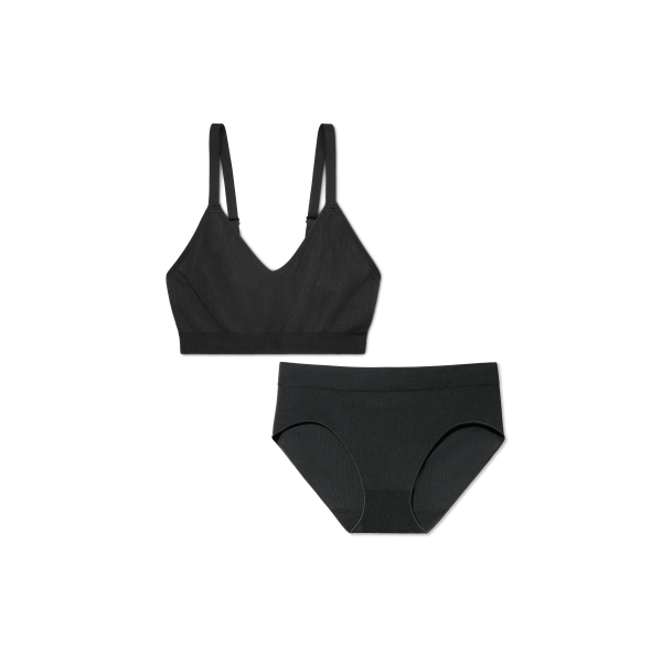 Women s Seamless Scoop Bralette + Full Brief Sale