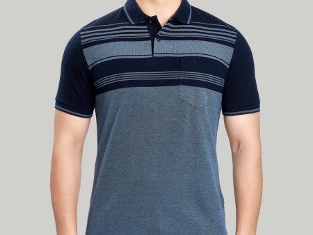 Bird eye Chest Stripe Polo Sale