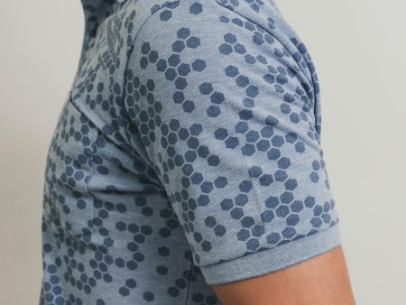 Hex Print Polo Discount