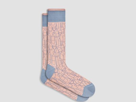 Abstract Mid-Calf Socks Online now