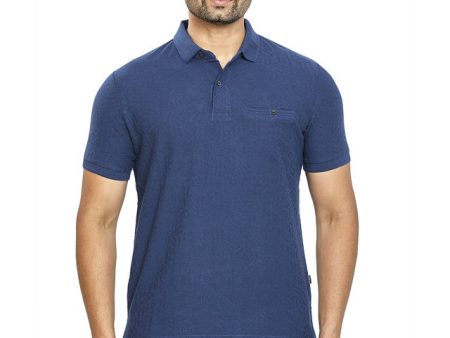 JACQUARD TEXTURE POLO on Sale