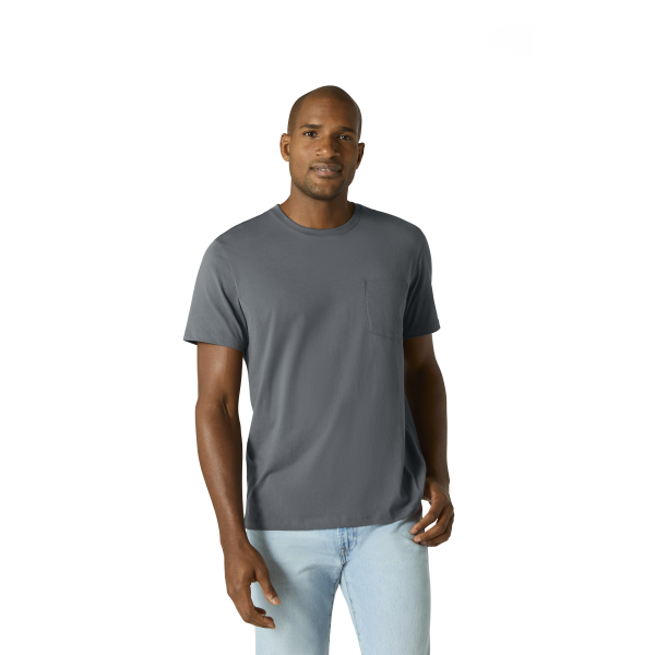 Men s Pima Cotton Pocket Crew Neck T-Shirt Cheap