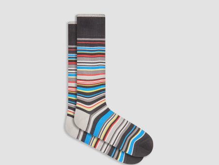 Striped Mid-Calf Socks Fashion