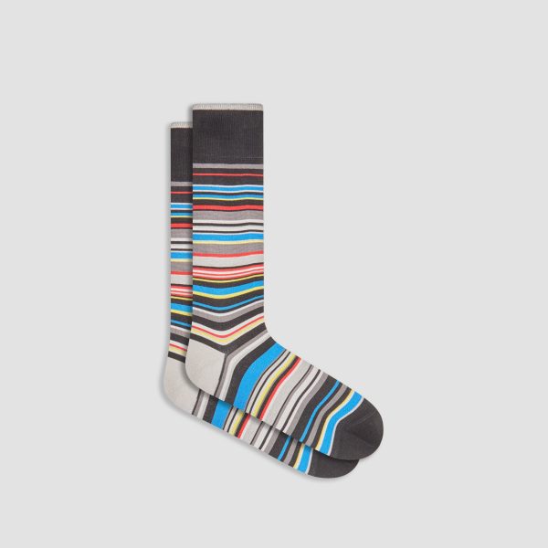 Striped Mid-Calf Socks Fashion