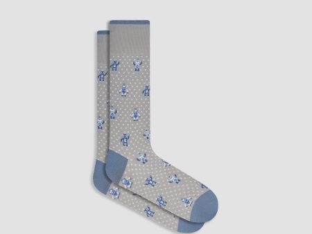 Robot Mid-Calf Socks For Cheap