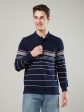 Men s Long-Sleeve Striped Piqué Polo Shirt Online Sale