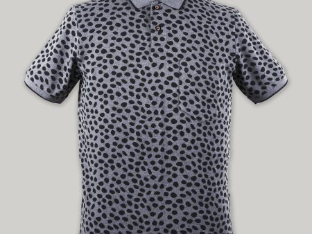 Leopord Print Pique Polo Hot on Sale