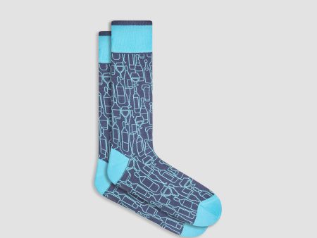 Abstract Mid-Calf Socks Supply