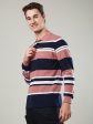 Men s Long-Sleeve Piqué Polo Shirt with Striped Design Sale