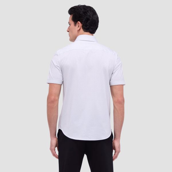 Miles Geometric OoohCotton Short Sleeve Shirt For Cheap