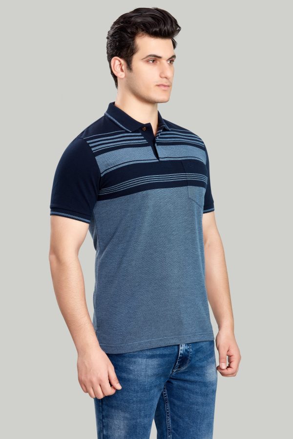 Bird eye Chest Stripe Polo Sale