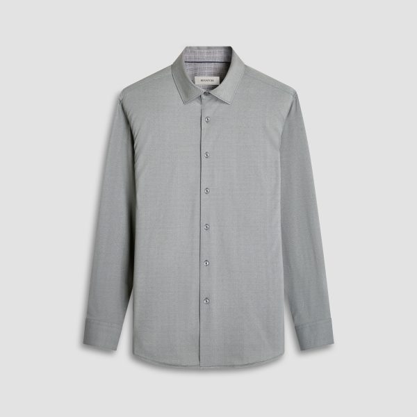 Jimmy Double Sided Herringbone Check OoohCotton Shirt Online Hot Sale