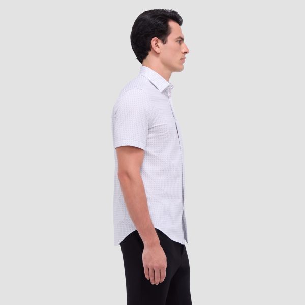 Miles Geometric OoohCotton Short Sleeve Shirt For Cheap