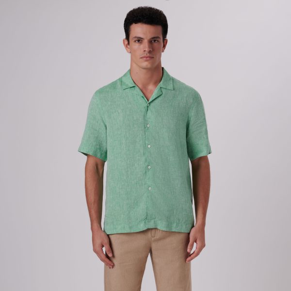 Jackson Solid Short Sleeve Linen Shirt Online Sale