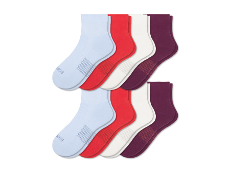 Women s Modern Rib Quarter Sock 8-Pack Online now