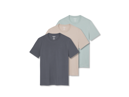 Men s Pima Cotton Crew Neck T-Shirt 3-Pack Supply