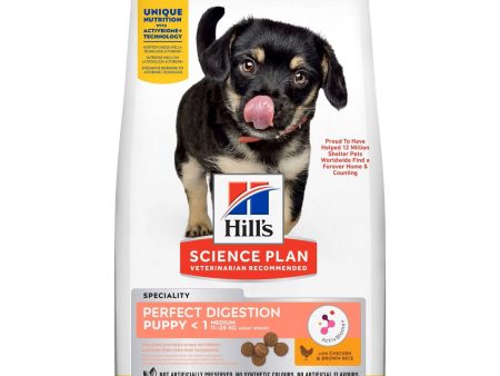 Hill s Science Plan Perfect Digestion Dry Dog Food Medium Puppy with Chicken & Brown Rice 2.5kg Fashion