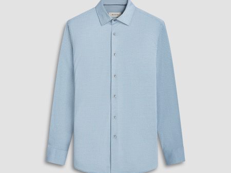 Jimmy Double Sided Geometric Solid OoohCotton Shirt For Cheap