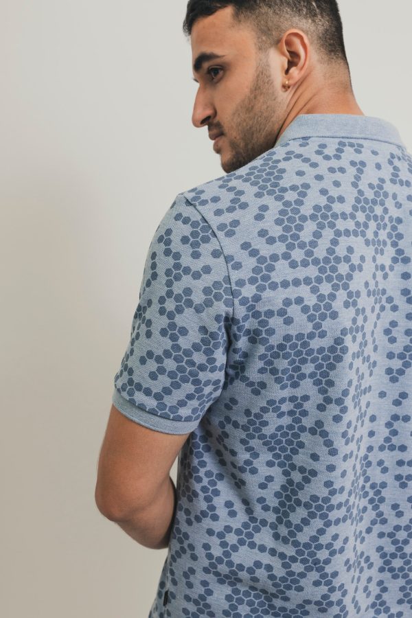 Hex Print Polo Discount