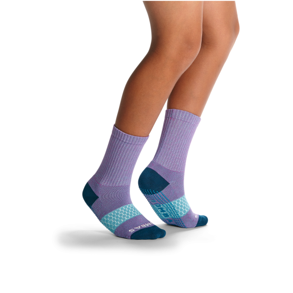 Youth Microstripe Gripper Calf Sock 4-Pack Supply