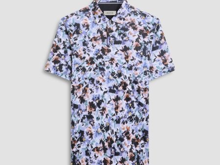 Hendrix Abstract Print Polo For Sale