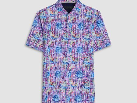 Hendrix Abstract Print Polo Shirt Online Sale