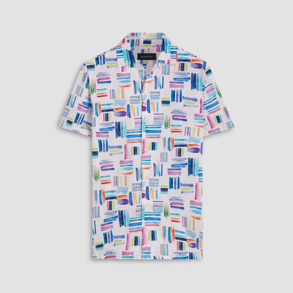 Jackson Paint Strokes Print Short Sleeve Shirt Online