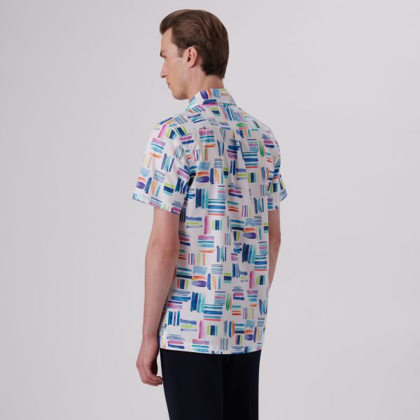 Jackson Paint Strokes Print Short Sleeve Shirt Online