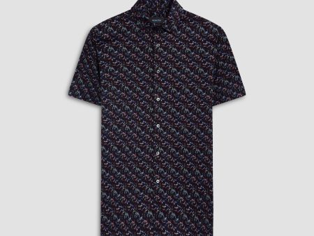 Milo Abstract Print OoohCotton Short Sleeve Shirt Online Hot Sale