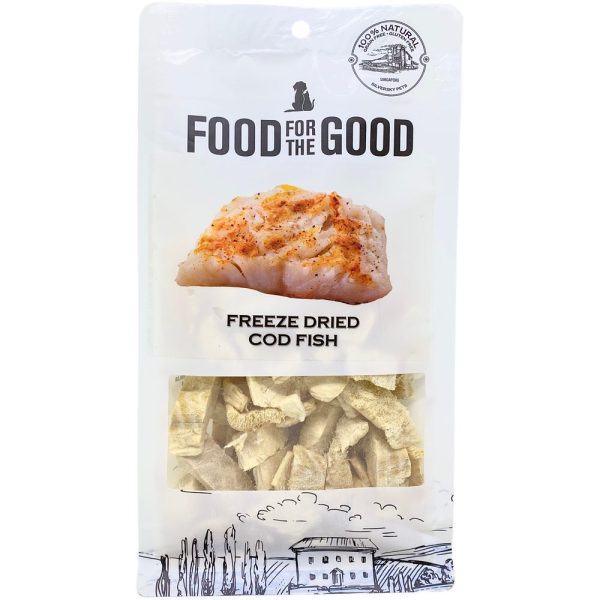 25% OFF: Food For The Good Cod Fish Freeze-Dried Treats For Cats & Dogs 50g Online Sale