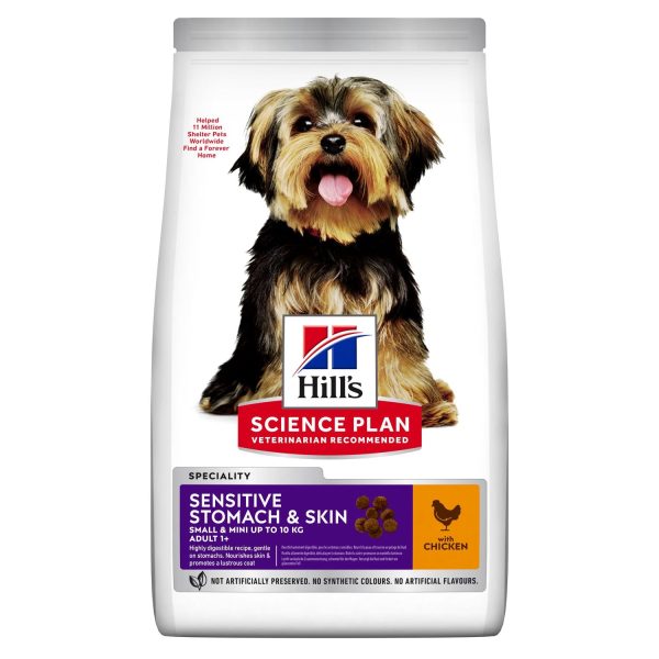 Hill s Science Plan Sensitive Stomach and Skin Small and Mini with Chicken Dog Food For Cheap