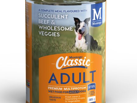 Montego Classic Dog Wet Food Adult -  Beef and Veggies Online now