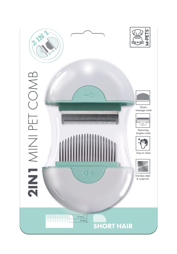 M-Pets 2 in 1 Mini Pet Comb Online Hot Sale