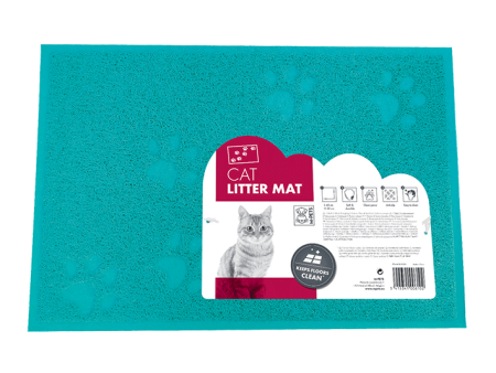 Cat Litter Mat Blue Discount