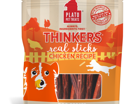 Plato Thinkers Chicken Meat Stick Dog Treats Supply