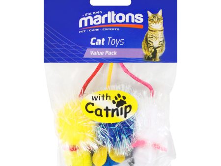 Long Hair Glitter Mouse 3 Pack Supply