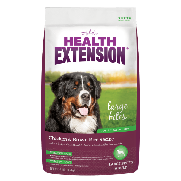 Health Extension Chicken & Brown Rice Large Bites Dry Dog Food Online Hot Sale