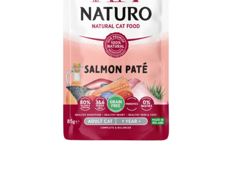 Naturo Adult Cat Salmon Paté Pouch 85g Sale