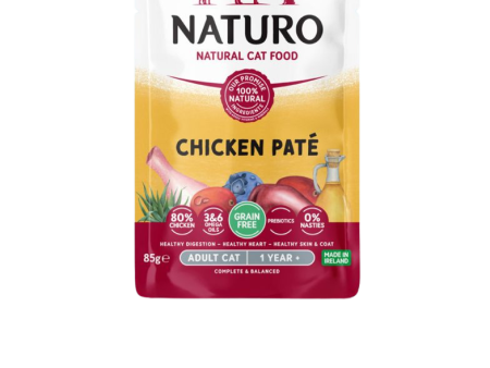 Naturo Adult Cat Chicken Paté Pouch 85g Online now