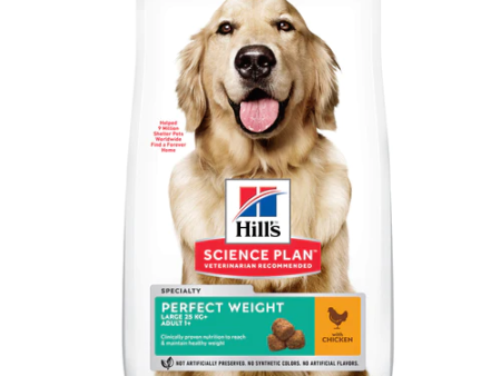 Hill s Science Plan Adult Perfect Weight Large Breed Dry Dog Food Chicken Flavour-12Kg Online Sale