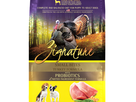 Zignature Small Bites Turkey Formula Dry Dog Food Sale