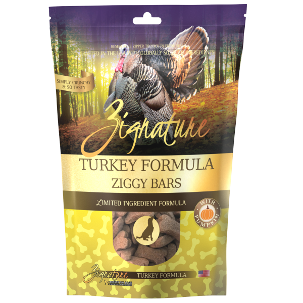 Zignature Ziggy Bars Turkey Formula Dog Treats For Cheap