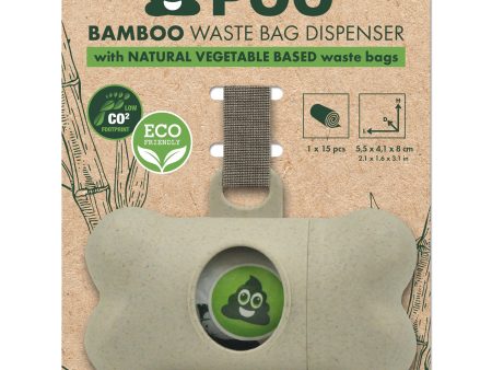 M-Pets Bamboo Waste Bag Dispenser Fashion