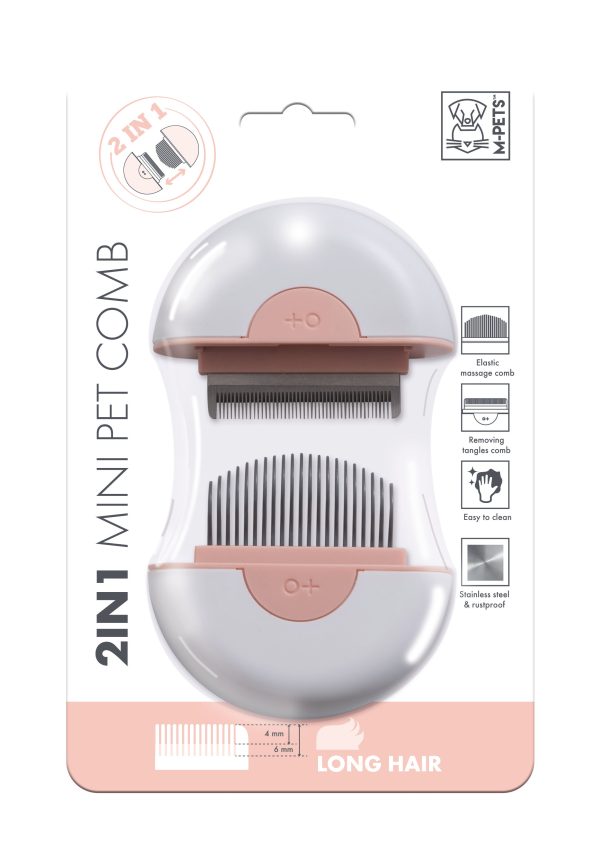 M-Pets 2 in 1 Mini Pet Comb Online Hot Sale